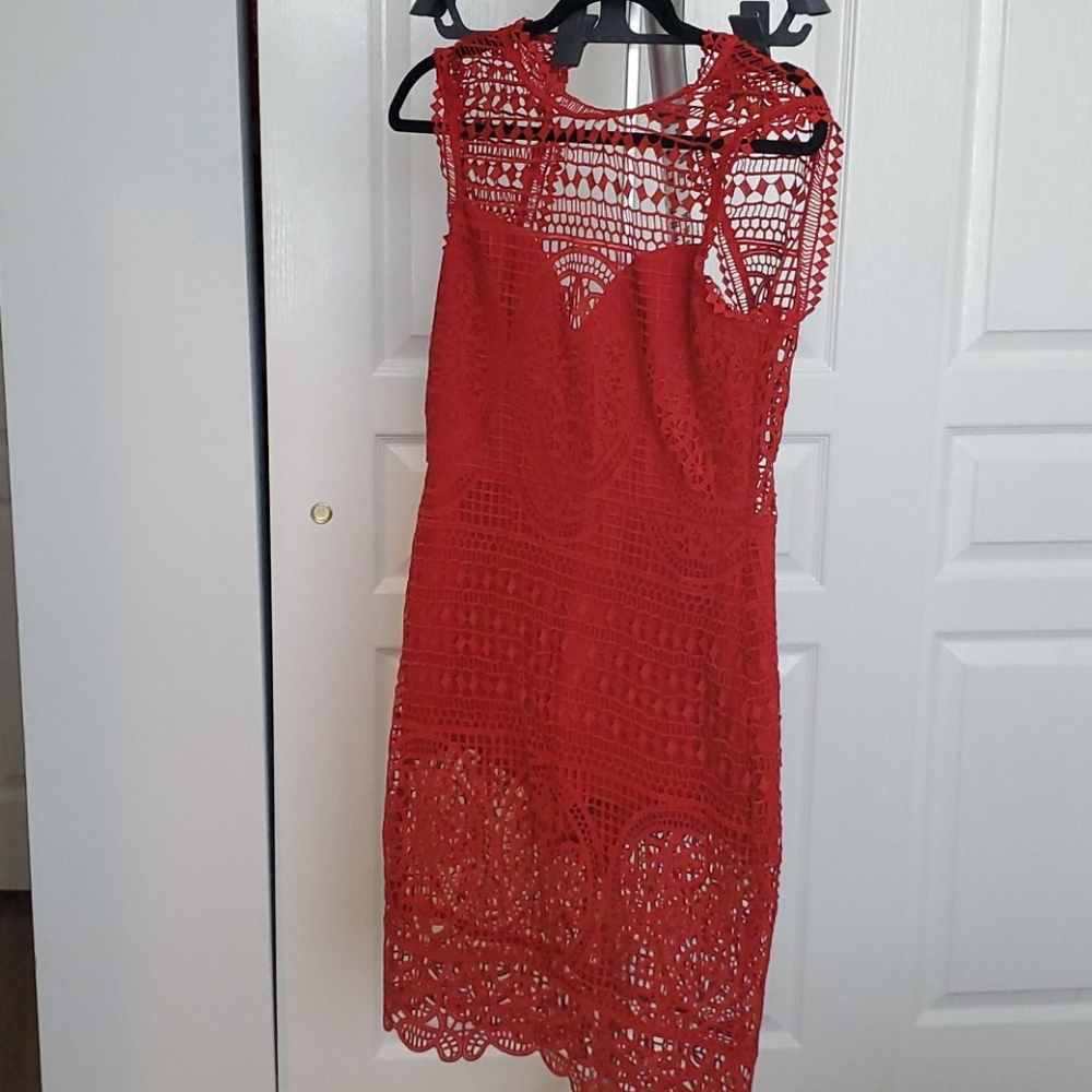 Lovers and Friends red lace dress
